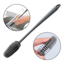 Limpa Lava Garrafa Mamadeira Copo Jarra Silicone Silicone Bottle Brush - Unidade - 1