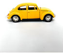 Carrinho De Ferro Fusca Clássico 1/32 Miniatura Coleção Cor Amarelo