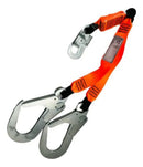 Cinto Paraquedista Dlt-012 + Talabarte De Segurança Duplo Y Único Laranja