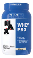 Whey Pro Baunilha Max Titanium Protein Pro Com Bcaa E Aminoácidos 1kg Sabor Baunilha