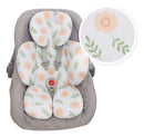 Redutor De Bebê Conforto Almofada Apoio De  Floral Salmão