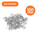 100 Agulha Pino Nivelador Espaçador Rosca Reutilizável Piso