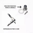 Jogo De Tarraxas Tarrachas Bertô 3 + 3 De Aço Cromada Blindada Para Violão E Guitarra