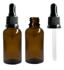 Vidrinho Âmbar De 30 Ml Conta Gotas Kit Com 30 Unid Cor Preto