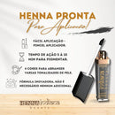 Henna Sobrancelhas Pronta Para Uso Indiana Beauty 4g Cor Castanho escuro