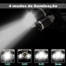 Kit 2 Lanterna De Cabeça Bike Camping Recarregável 3 Led
