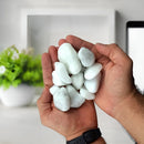 Pedra Branca De Jardim Seixo Dolomita Nº3 Para Canteiro 10kg Cor Branco Verde Garden