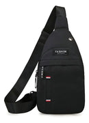 Bolsa Tiracolo Pochete Masculina Transversal Ombro Cor Preto