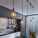 Lâmpada Decorativa Filamento Led Globo G80 Luz Âmbar 4w 2200K Cor Da Luz Branco Quente - Bivolt 110v/220v