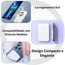 Carregador Power Bank Magnético Magsafe Indução 10000mah Compatível Com Diversas Marcas E Modelos