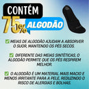 Kit 6 Pares De Meias Sa 4 brancas, 1 cinza e 1 preta 33 - 38