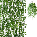 Kit 12 Pendente Planta Artificial Folha Hera 24 Metros