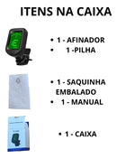 Afinador Digital Eletrico Violão Guitarra Baixo Ukulele Cor Preto