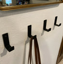 Gancho De Parede De Ferro Estilo Industrial 4x7cm Preto 3pçs