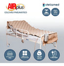 Colchão Pneumático Ortopédico Anti Escaras Dellamed AirPlus até 135kg 220V