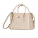 Bolsa Feminina Marfim Baú Grande Alça Transversal Remo Marfim