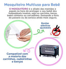 Mosquiteiro Portátil Capa Tela Universal Para Carrinho Bebe Cor Única
