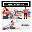 Faixa Elástica Fisioterapia Academia Exercício Thera Band Cor Roxo Fitshop Toning Band