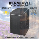 Capa Maquina De Lavar Eletrolux Brastemp 12kg 13kg 15kg 16kg Cor Preto com Ziper G Sao Miguel