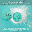 Base de maquiagem em pó solto Vizzela Pó que não transfere cor Fix hd powder Fix HD Powder - Pó Translúcido Vizzela tom translúcido - 15g