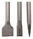 Kit 3 Pçs Talhadeiras E Ponteiro Sds Plus 250mm P/martelete