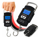 Balança Digital Peixe Pesca Gancho Pendurada De Mão Portátil Bolsa Bagagem Mala Até 50kg Chrome Technology