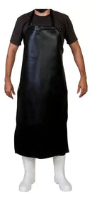 Kit 2 Avental Pvc Impermeável Proteção Uso Profissional Epi Cor Preto Desenho Liso
