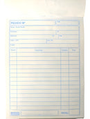 20 Blocos Pedido Multivias Pequeno 1 Via 50 Folhas 10,4x14,3