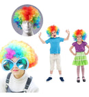 Peruca Colorida Festa Fantasia Cosplay Palhaço Carnaval