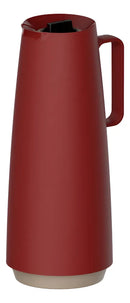 Garrafa Bule Térmico Exata 1l Para Café Chá Tra Vermelho