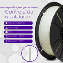 Filamento Pla Branco Velvet 1kg - Premium Voolt3d High Speed.