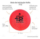 Bola De Iniciação Vollo T12 Cor Vermelho