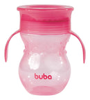 Copo 360 Antivazamento Buba Com Alça Treinamento Infantil Cor Rosa