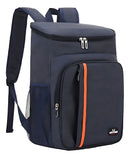 Mochila Térmica Cooler Praia Passeio Bag Marmita Cerveja 18l Cor Azul Marinho