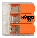 Conector Emenda Wago 3 Vias 4mm Transparente-221-413 - 10 Pç