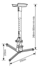 Suporte Para Projetor Teto Parede Branco - Sbrp756b