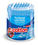Haste dental Cotton Line Menta 32 Unidades