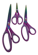 Kit Tesoura Titânio Corte Costura Artesanato Não Perde Corte