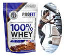100% Whey - Concentrado Refil 900g -profit Sabor Chocolate
