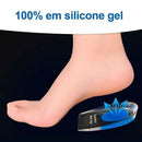 Genérica Palmilha calcanheira gel silicone ortopédica