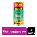 Fita De Empacotamento Scotch 45mm X 100m 4 Rolos