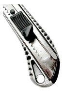 Estilete De Alumínio Reforçado Com Lâmina segmentada 18mm Trava Automática