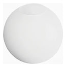 Vidro Globo Bola 12cm Diâmetro Branco Fosco Sem Colar