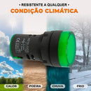 Sinaleiro Led Iluminado 22mm Am/az/bc/vd/vm - 1un Luz Verde