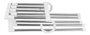 Cabide Mágico Inox Retrátil 5 Varetas Calças Otimiza Espaço Cor Branco Clink