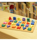 Tabuleiro Alfabeto Em Madeira Didático Pedagógico - Dm Toys