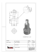 Par Ponta De Eixo Completo Ponteira Cubo Carretinha Reboque