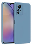 Capa Capinha Compativel  Note 12s 4g Silicone  Azul Caribe