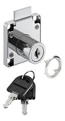 Fechadura Para Gaveta 22mm Niquelada- Floresta