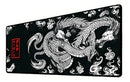 Mouse Pad Grande 90x40 Desk Pad Dragão Chinês Jap Preto